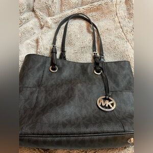 Authentic Michael Kors black tote bag